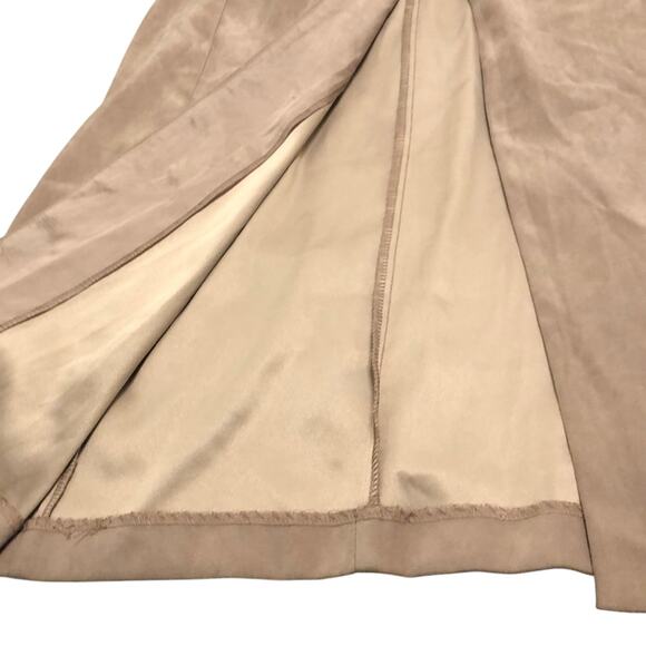 Helene Blake Vintage Doe Suede Unlined Coat Woman Size 14 Beige Lightweight - Picture 4 of 7